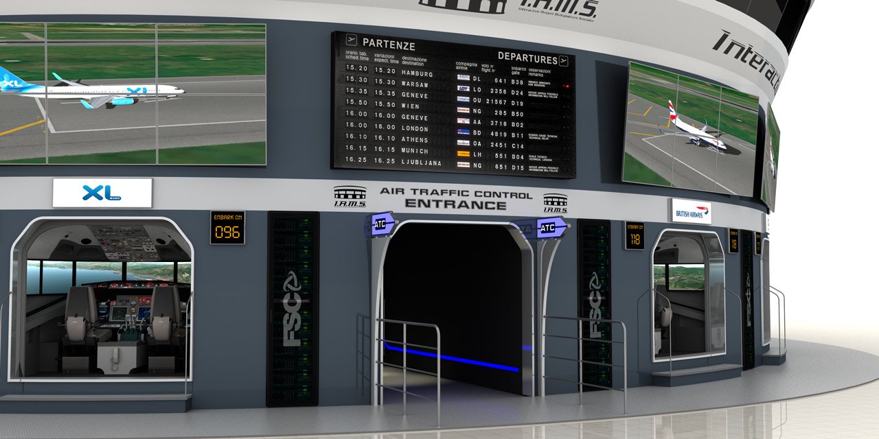 FSC news IAMS Interactive Airport Multiplatform Simulator cockpits render